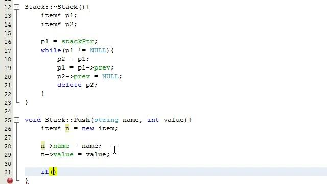 How to Create a Stack Class Project - (Part 5) - Defining the Push Function смотреть онлайн