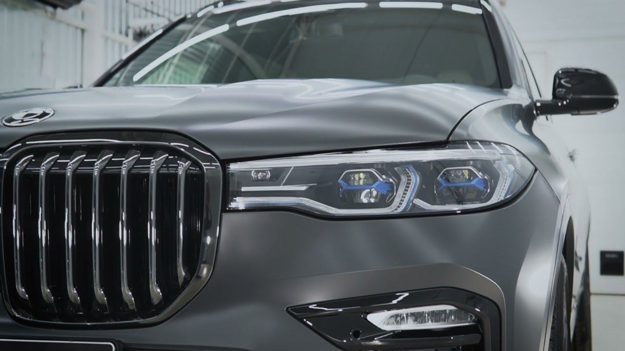 Полная оклейка в матовый полиуретан BMWX7
