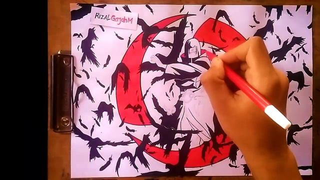 Menggambar Uchiha Itachi Mangekyu sharingan | Speed Drawing смотреть онлайн