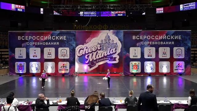 Cheerleading. Freestyle. Чир спорт. ВРС 2019 ЧИР-ФРИСТАЙЛ-ДВОЙКА Баранова Анастасия Зырянова Милена смотреть онлайн
