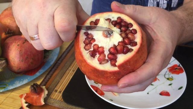 Как быстро почистить гранат/сладкий/сочный фрукт смотреть онлайн