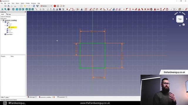 FreeCAD For Beginners p.2 - Parametric Modelling смотреть онлайн