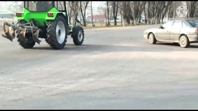 Свап трактора Т40 200 л.с. Испытание пахотой и по трассе. смотреть онлайн