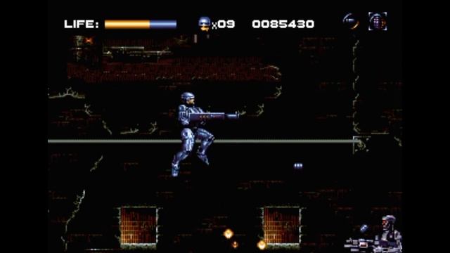 Sega Mega Drive 2 (Smd) 16-bit Robocop Versus The Terminator Мультик-Заставка, Битва с Боссами