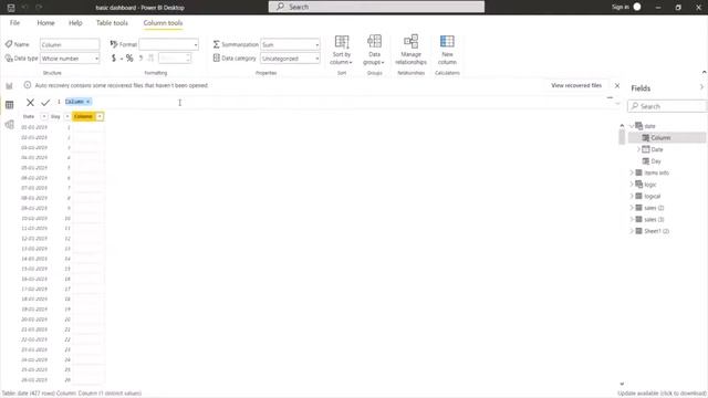 Day | Month | Year functions in power bi | DAX | part 12 смотреть онлайн