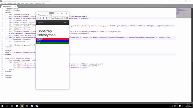 HTML5/CSS3 - 63 - Bootstrap: Grid struktūra смотреть онлайн