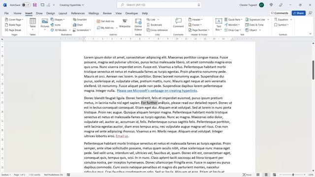 Create Clickable Hyperlinks in Word | To Website | To Email | Page in Document | Another Document смотреть онлайн