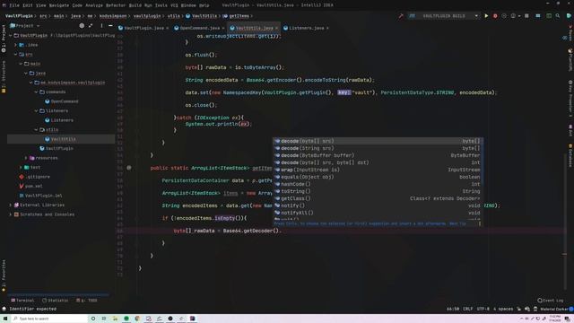 Spigot Plugin Development - 60 - Player Vault Plugin