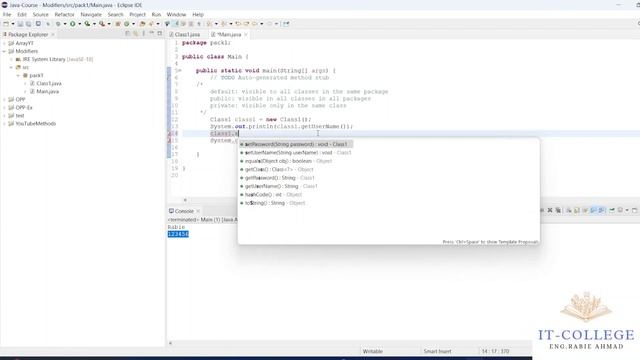 #38 OOP Getter and Setter - Java Arabic смотреть онлайн