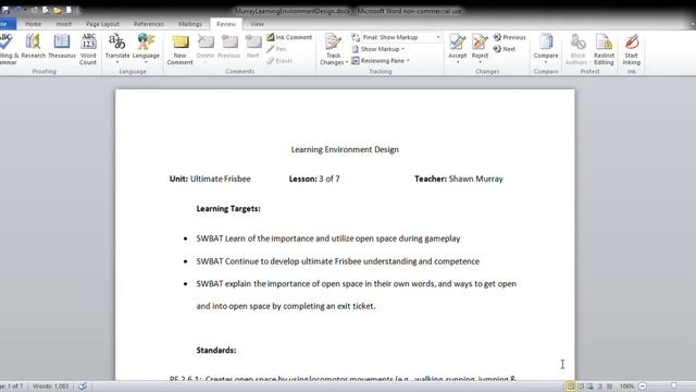 MurrayLearningEnvironmentDesign docx Microsoft Word non commercial use 5 1 2019 7 17 42 PM смотреть онлайн