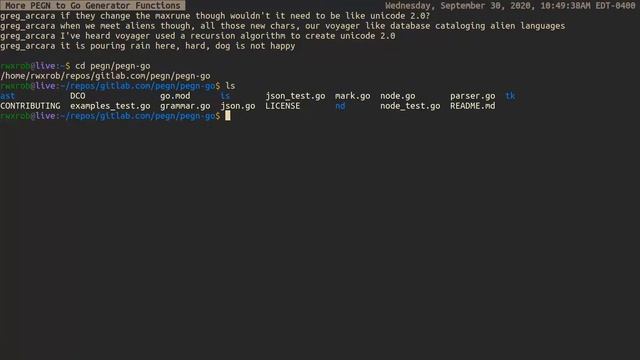 More PEGN to Go Generator Functions • Golang, PEGN, Linux, Vim, Tmux, LiveCoding смотреть онлайн