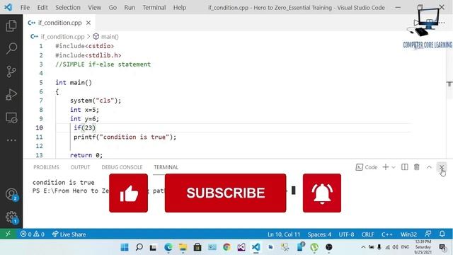 if else statement in C++ смотреть онлайн