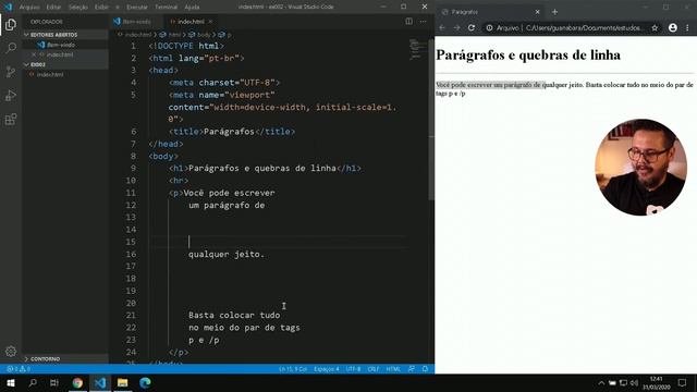 Parágrafos e Quebras - @Curso em Vídeo HTML5 e CSS3 смотреть онлайн