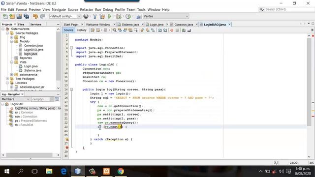 Sistema de venta en Java y MySQL - Conexión y Login смотреть онлайн