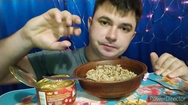 МУКБАНГ ?️ MUKBANG ?ПРИГОТОВИЛ ГРЕЧКУ З КИЛЬКОЙ В ТОМАТЕ