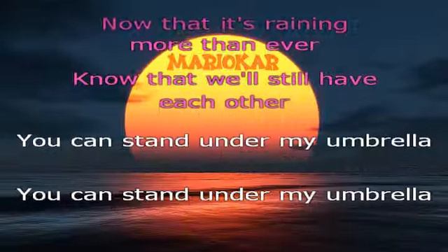 Rihanna Umbrella karaoke смотреть онлайн