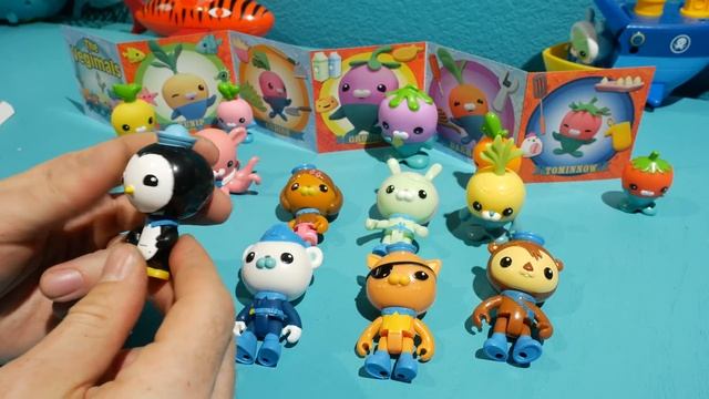 Распаковка персонажей Октонавты - Все фигурки - Toys Octo-Crew Pack and The Vegimals смотреть онлайн