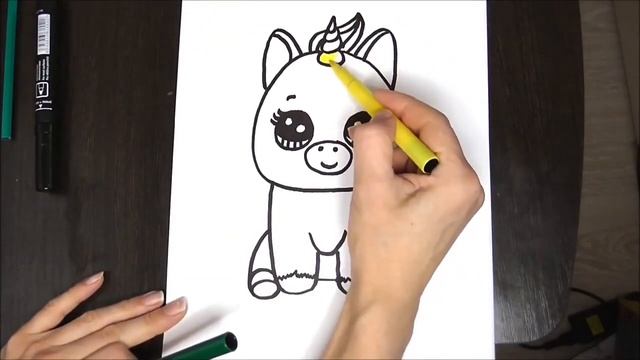 How to Draw a Unicorn easy смотреть онлайн