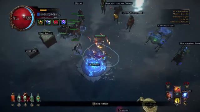 [POE-PS4] Path Of Exile 3.14 Popcorn SRS Necroでのんびり呑みながら