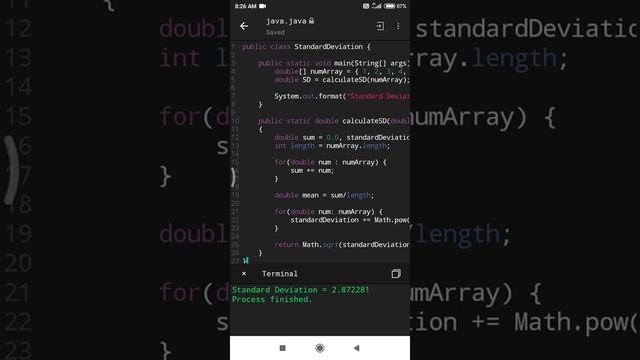 standard deviation Java language coding by sandeep gupta short video смотреть онлайн