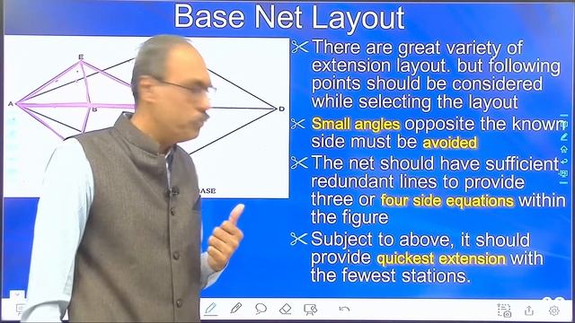 Surveying-II Triangulation – Lecture-6 Extension to base net (U3 L6) смотреть онлайн