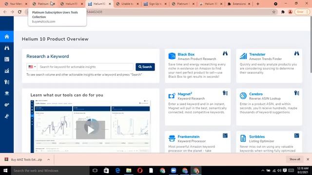 How to use Amazon Product Research Tools and How to add JS and Helium10 Extensions смотреть онлайн