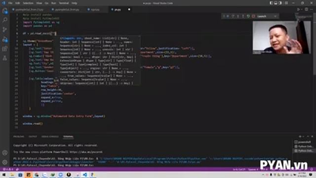Làm Thế Nào Tạo Form Nhập Liệu Bằng Python (Pandas Và PySimpleGUI) - Python Cơ Bản Cho Dân Văn Phòn смотреть онлайн