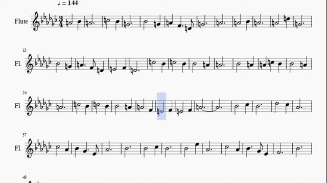 Flute Sheet Music: How To Play Once Upon A December By Deana Carter