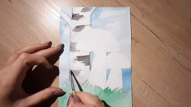 Осень. Как нарисовать грибы смотреть онлайн