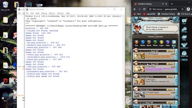 GBF Auto Clicker using Python (No ban) смотреть онлайн