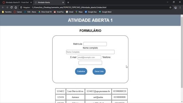 Cadastro e recuperação de dados com Javascript смотреть онлайн