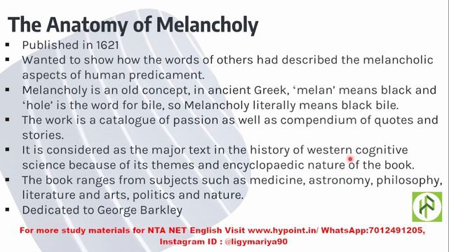 The Anatomy of Melancholy by Robert Burton I Full Summary and Analysis I Themes смотреть онлайн