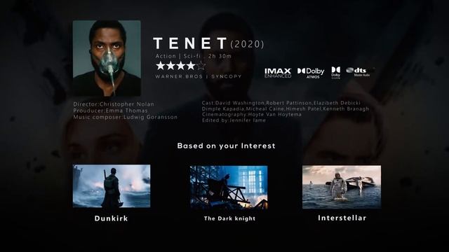 Tenet ui/ux design | ui design | after effects | just cinema смотреть онлайн