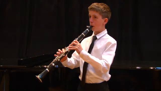 Saint-Saëns Sonata for Clarinet - Liam Broeksteeg | Budding Virtuosity | Forte School of Music смотреть онлайн