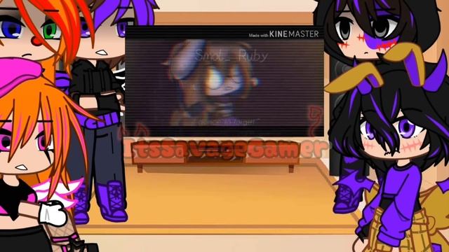 Soft aftons React to Aftons || Fnaf || Gacha Club смотреть онлайн