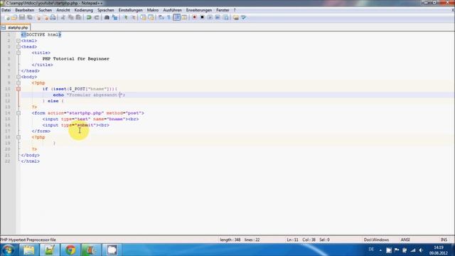 PHP Tutorial - Formulare auswerten + Daten per Get übergeben смотреть онлайн