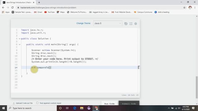 Java Strings Introduction HackerRank solution in hindi смотреть онлайн