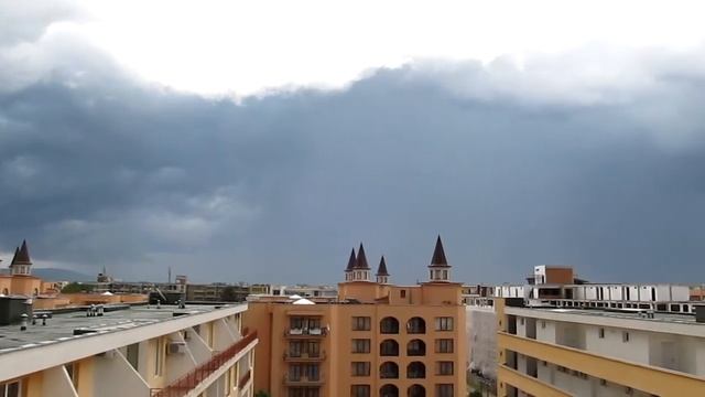 Болгария. Солнечный берег. Погода и гроза в начале мая смотреть онлайн