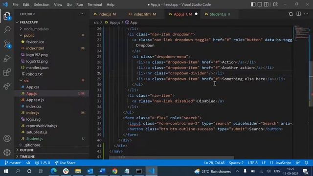 How to add Bootstrap in React | How to create navbar using react ✅ смотреть онлайн