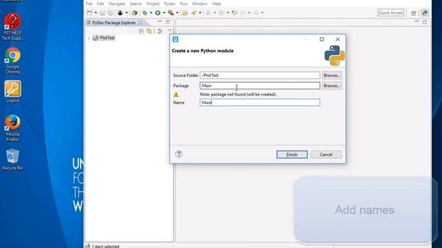 Python PyDev (LiClipse) Example - Program Creation смотреть онлайн