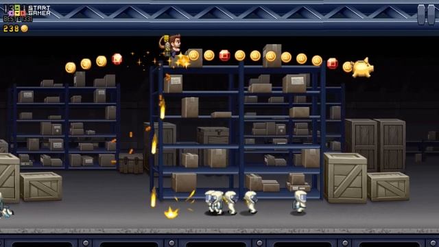 Игра "Реактивный Ранец" (Jetpack Joyride) - прохождение смотреть онлайн