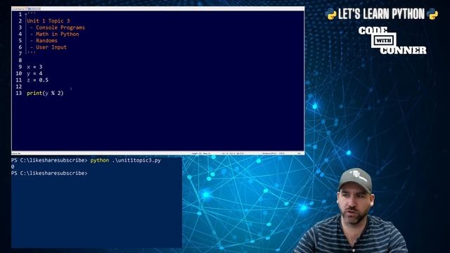 Let's Learn Python - Console, Math, Randoms, and User Input - Unit 1 Topic 3 - Let's Learn Python смотреть онлайн