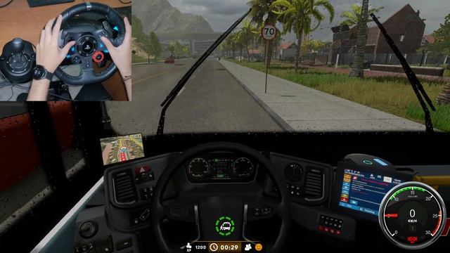 BUS DRIVING SIM 22 Gameplay | Logitech G29 Wheel Gameplay смотреть онлайн