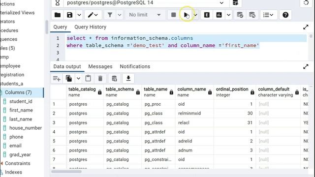 Important tables in PostgreSQL Databases | information_schema | pg_tables in HINDI VD#4 смотреть онлайн