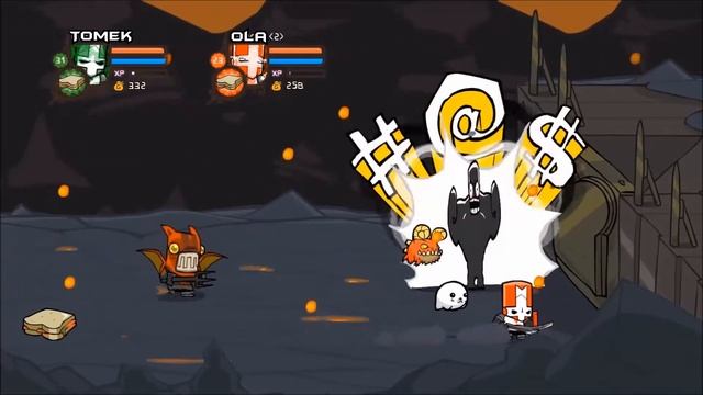 Castle Crashers How to farm Sandwiches fast and easy смотреть онлайн