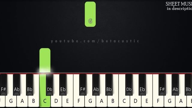 Silent Night | BEGINNER PIANO TUTORIAL + SHEET MUSIC by Betacustic смотреть онлайн