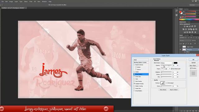 James Rodriguez Wallpaper Design Speed art смотреть онлайн
