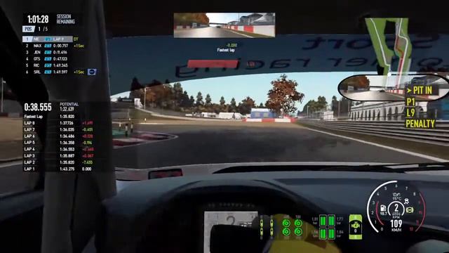 Project CARS 2 - SRL GT3 Intercontinental Championship Round 5: 1.2 Hours of Zolder смотреть онлайн