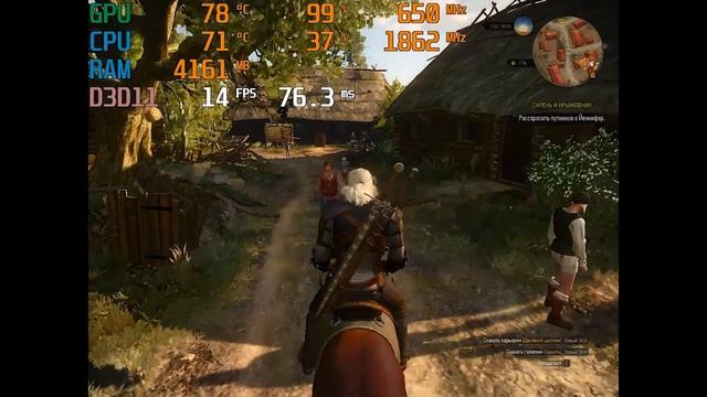 HP Elitebook 8540w Core I7-740QM AMD FirePro M5800 (Radeon 5730M) Witcher 3 Gaming