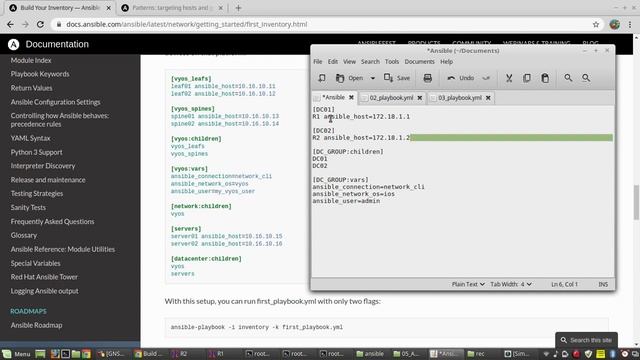 Ansible tutorial : How to use inventory file with Playbook Cisco Example |Part 3 смотреть онлайн